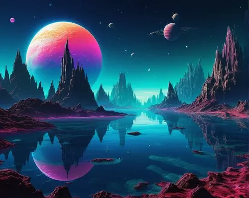 futuristic landscape,alien planet,alien world,lunar landscape,fantasy landscape,lagoon,purple landscape,space art,ice planet,3d fantasy,vast,moonscapes,planet,extrasolar,moonscape,beautiful wallpaper,planet alien sky,dreamscape,acid lake,lunar,Conceptual Art,Sci-Fi,Sci-Fi 12