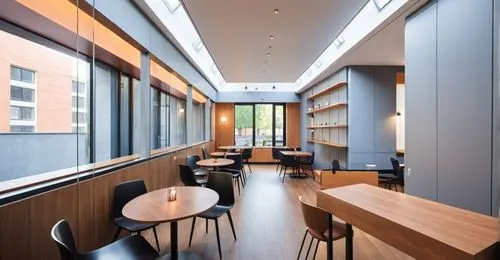 imagen interior de un restaurante minimalista que incluya vajilla, y elementos de iluminacion,a modern interior is depicted as if there is a liry,aschaffenburger,bobst,andaz,arzak,associati,contempora