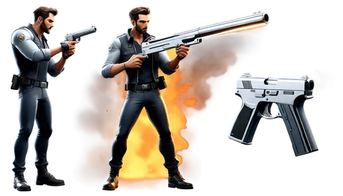 colt,derivable,spy visual,spy,superspy,air pistol,man holding gun and light,gunslinger,shirokov,rebgun,makarov,macmanus,bullpup,luger,3d model,pistola,tokarev,gun,goldeneye,agentes,Unique,Design,Character Design