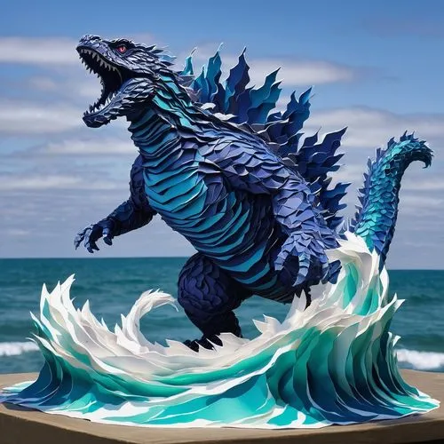 kujira,gojira,samudra,kaiju,jaggi,taniwha,Unique,Paper Cuts,Paper Cuts 01