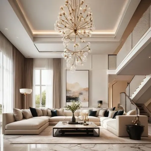 luxury home interior,contemporary decor,modern decor,interior modern design,chandeliered,modern living room,chandelier,interior decoration,ceiling light,penthouses,ceiling lamp,chandeliers,interior decor,ceiling lighting,living room,interior design,stucco ceiling,livingroom,cochere,baccarat,Illustration,Realistic Fantasy,Realistic Fantasy 16