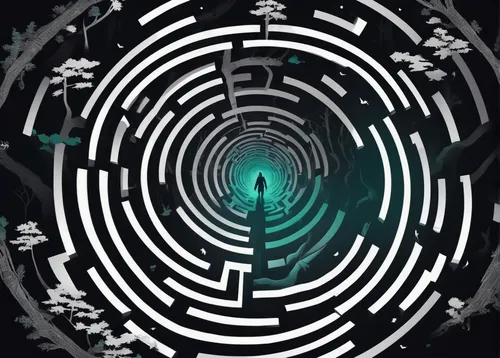 maze,teal digital background,play escape game live and win,mystery book cover,tunnel,labyrinth,wormhole,hollow way,spiral background,descent,adventure game,live escape game,zigzag background,escape route,wall tunnel,drain,ny sewer,unlock,canal tunnel,no exit,Unique,Design,Logo Design