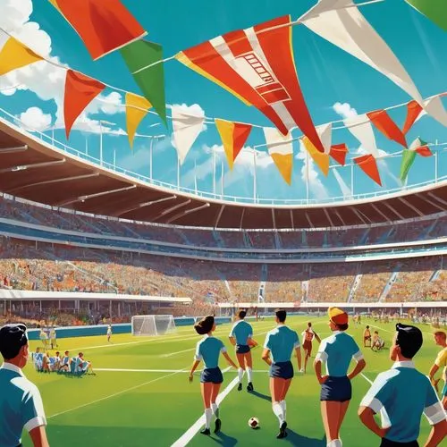 soccer world cup 1954,world cup,soccer-specific stadium,european football championship,olympic stadium,flags and pennants,netherlands-belgium,olympic summer games,tokyo summer olympics,fifa 2018,olympiaturm,european championship,soccer field,football stadium,uefa,sports game,rugby sevens,stadium,olympic games,futebol de salão,Illustration,Retro,Retro 12