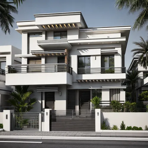 build by mirza golam pir,modern house,residential house,exterior decoration,3d rendering,modern architecture,holiday villa,two story house,gold stucco frame,house front,stucco frame,residential proper