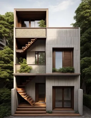 cubic house,habitat 67,timber house,wooden house,dunes house,cantilevered,modern house,zoku,cantilevers,neutra,forest house,sekkei,frame house,modern architecture,mizutori,kirrarchitecture,archidaily,