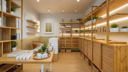 bellocq,apothecary,naturopathic,soap shop,shelves,shelving,dispensary,mudroom,pantry,teahouses,naturopathy,kitchen shop,naturopath,bamboo plants,wood casework,muji,hallway space,perfumery,innisfree,naturopaths