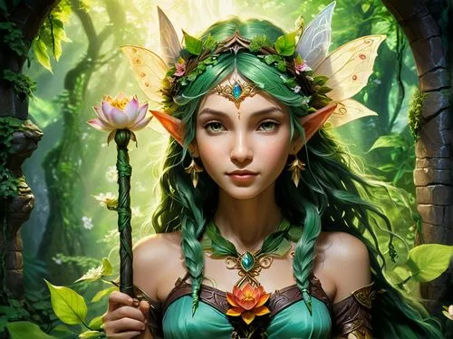 dryad,elven flower,faerie,faery,fae,elven,the enchantress,fantasy portrait,druid,flower fairy,fantasy art,elven forest,anahata,garden fairy,fairy queen,rosa 'the fairy,sorceress,fantasy picture,fantasy woman,flora,Unique,Paper Cuts,Paper Cuts 01