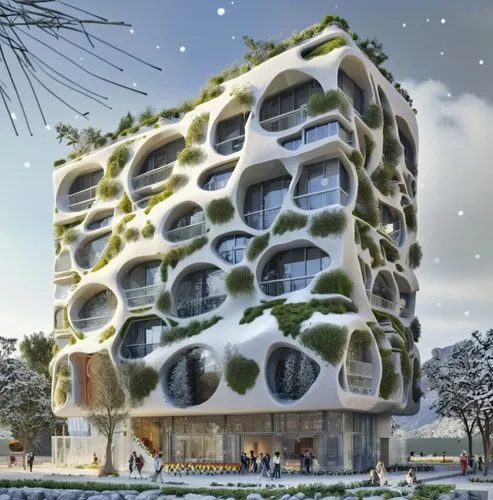 cubic house,cube stilt houses,snowhotel,building honeycomb,bjarke,apartment building,Photography,Artistic Photography,Artistic Photography 11