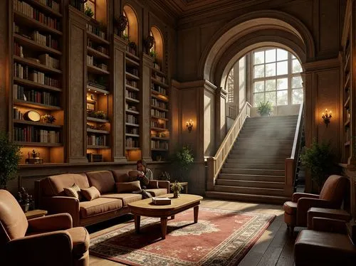 bookcases,reading room,bookshelves,bookcase,old library,bibliotheca,book wallpaper,study room,athenaeum,bibliotheque,library,bibliophile,celsus library,staircase,greystone,bookish,livingroom,alcove,bookshelf,marylhurst