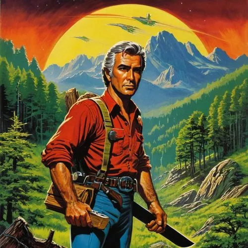 знак почётного дрововоза,a painting of an older man holding a giant knife,cussler,hagman,zatoichi,malverde,frontiersman,redfield,Conceptual Art,Sci-Fi,Sci-Fi 20