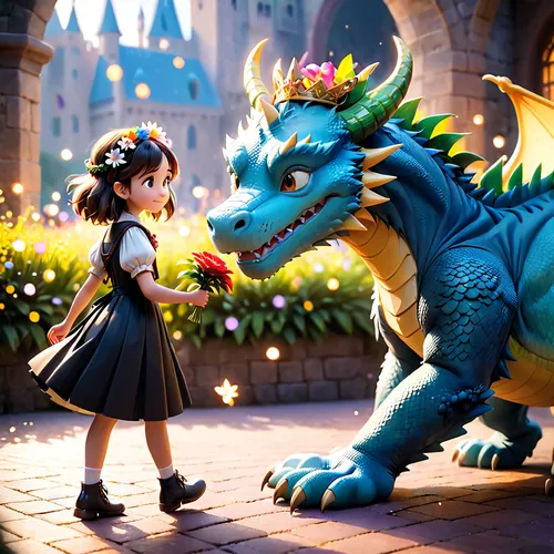 3d fantasy,shanghai disney,studio ghibli,tokyo disneyland,dragon,little boy and girl,painted dragon,dragon li,dragons,dragon slayer,fantasy picture,dragon of earth,fairy tale,fantasy art,fairytale characters,charizard,fairy tale character,disney-land,disney sea,dragon design,Anime,Anime,Cartoon