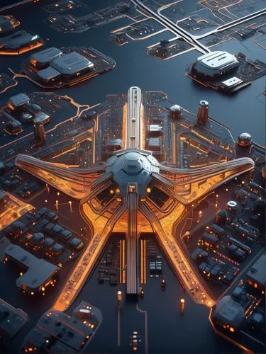 spaceports,aerotropolis,helicarrier,spaceport,worldport,superhighways,aerodromes,klax,airspaces,futuristic architecture,kci,iah,flightpath,aerobridges,flightplan,ksfo,megaprojects,megastructures,cityhopper,terminals,Photography,General,Sci-Fi