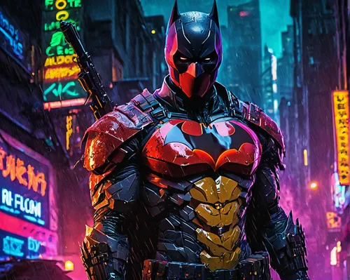 red hood,batman,daredevil,superhero background,cyberpunk,4k wallpaper,dark suit,the suit,bat,matador,cg artwork,deadpool,comic hero,hd wallpaper,full hd wallpaper,wallpapers,red super hero,lantern bat,lopushok,superhero,Conceptual Art,Oil color,Oil Color 23