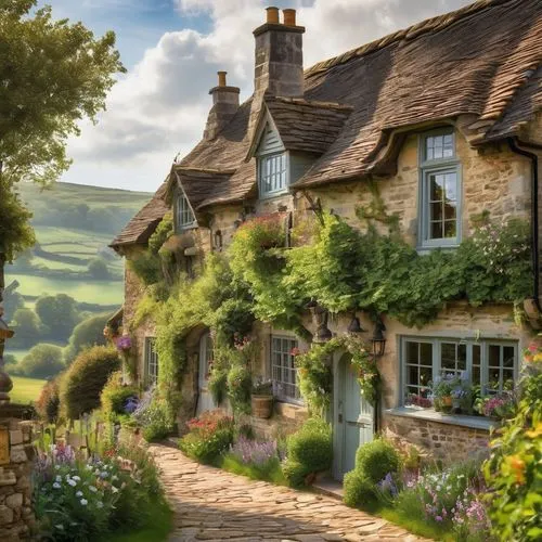 cotswolds,country cottage,cottages,cotswold,robin hood's bay,bibury,wiltshire,visitbritain,inglaterra,shire,peak district,stone houses,angleterre,home landscape,burford,dorset,englishness,cottage garden,ecosse,summer cottage,Illustration,Black and White,Black and White 03