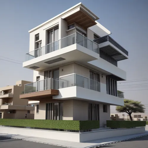 3d rendering,residential house,modern house,build by mirza golam pir,modern architecture,render,block balcony,new housing development,two story house,cubic house,house shape,condominium,residential,re