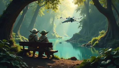 yavin,fantasy picture,dagobah,ewoks,endor,smugglers,Conceptual Art,Fantasy,Fantasy 02