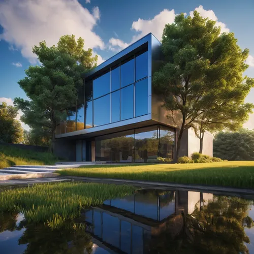 modern architecture,modern house,dunes house,cube house,3d rendering,aqua studio,house by the water,cubic house,luxury home,futuristic architecture,mid century house,futuristic art museum,luxury property,house with lake,contemporary,landscape designers sydney,glass facade,render,modern building,landscape design sydney,Photography,General,Natural