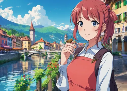 gondola,bellagio,pisa,bern,lucca,italy,french digital background,honoka,sakura background,cinnamon girl,lombardy,japanese sakura background,mikuru asahina,honmei choco,background image,florentine,ticino,erika,woman with ice-cream,kyoto,Illustration,Japanese style,Japanese Style 03