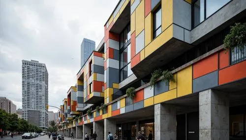 colorful facade,bahru,biopolis,condominia,bangsar,whampoa,barbican,damansara,condominiums,apartment blocks,escala,inlet place,sathorn,apartment buildings,condos,apartment block,multifamily,mithibai,condominium,las olas suites