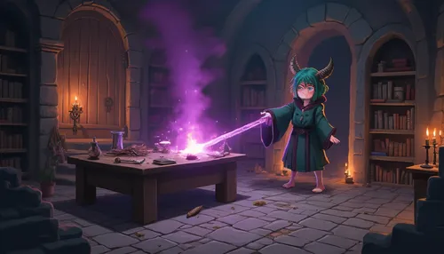 Shooting purple flames burn a table.,merula,spellcasting,spellcasters,spellbook,alchemists,spells,wizard,sorcerers,spellcaster,magic grimoire,wizarding,conjurer,magister,potions,sorcerer,wizardly,cand