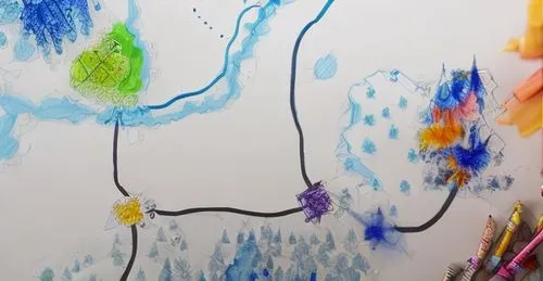 drawing done by five year old,child art,watercolor paint strokes,children drawing,blue painting,paint strokes,dry erase,water colors,abstract painting,colored crayon,abstract watercolor,thick paint st