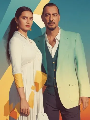 a man and woman standing in front of a bright background,social,teledrama,telenovelas,tvynovelas,lbci,saif,Conceptual Art,Daily,Daily 20