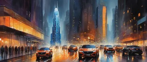 cityscape,futuristic landscape,cybercity,skyscrapers,city scape,world digital painting,city highway,dubai,cityscapes,coruscant,metropolis,sci fiction illustration,cybertown,capcities,city at night,guangzhou,cityzen,coruscating,urban,cities,Illustration,Paper based,Paper Based 24