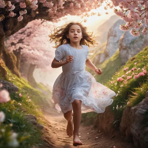 little girl running,little girl in wind,little girl in pink dress,child fairy,girl in flowers,little girl fairy,children's background,girl picking flowers,flying girl,children's fairy tale,photoshop manipulation,little girls walking,photo manipulation,spring background,ballerina in the woods,mystical portrait of a girl,leap for joy,japanese sakura background,little girl twirling,little girl ballet,Photography,General,Natural