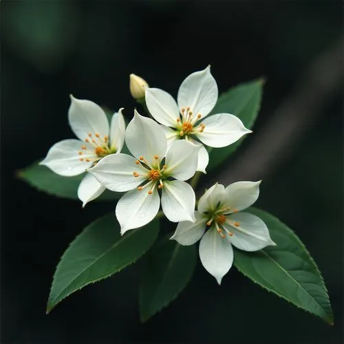 trifoliata,foliosa,white flower cherry,indian jasmine,white blossom,thymelaeaceae