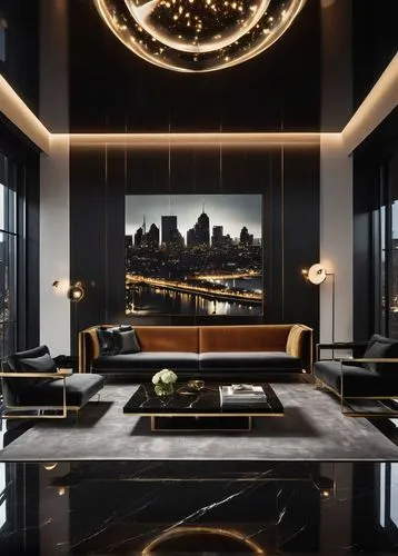 penthouses,minotti,luxe,apartment lounge,modern decor,luxury home interior,modern minimalist lounge,contemporary decor,gansevoort,livingroom,andaz,gold wall,interior modern design,interior design,luxury hotel,opulently,intercontinental,living room,modern living room,luxury property,Illustration,Realistic Fantasy,Realistic Fantasy 09