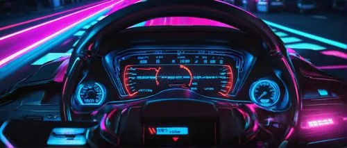 3d car wallpaper,light track,neon arrows,car radio,sega mega drive,drive,80s,retro car,neon lights,pedal,car dashboard,car lights,elektrocar,cockpit,ufo interior,80's design,dashboard,retro background,futuristic car,futuristic,Conceptual Art,Sci-Fi,Sci-Fi 28