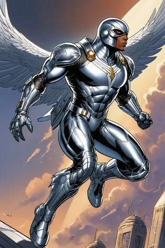 darkhawk,silver surfer,shadowhawk,archangel,hawkman,ororo,Illustration,American Style,American Style 13