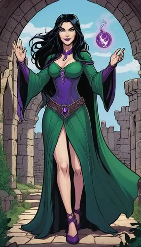 eldena,gothel,ghazan,liliana,mughul,hela,Illustration,American Style,American Style 13