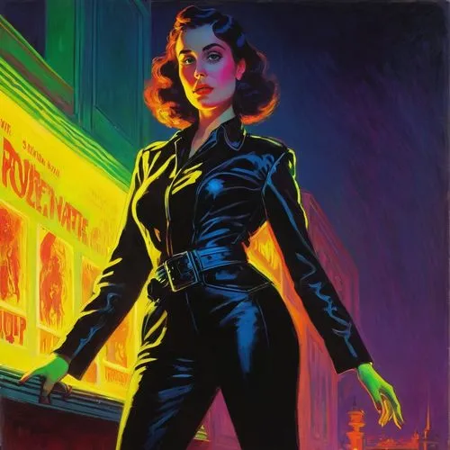 brubaker,fujiko,zatara,femme fatale,contessa,noir,film noir,selina,retro woman,dita,hildebrandt,vampira,emshwiller,shadowcat,catwoman,marla,retro women,steranko,kommissar,ilsa,Art,Artistic Painting,Artistic Painting 04