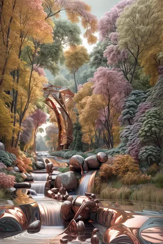 japan landscape,fantasy landscape,autumn landscape,robert duncanson,brook landscape,japanese art,autumn in japan,japanese sakura background,autumn forest,autumn scenery,forest landscape,autumn background,world digital painting,oriental painting,fantasy picture,autumn idyll,cartoon video game background,river landscape,riparian forest,landscape background