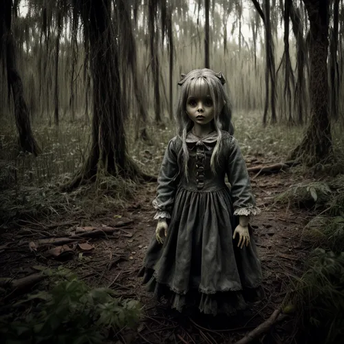 isoline,wooden doll,dark park,the little girl,anabelle,higurashi,forest dark,gretel,orona,the japanese doll,haunted forest,female doll,lenore,bjd,in the forest,woodcreepers,blythe,kayako,bergdoll,japa