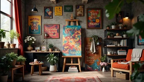 bohemian art,boho art,boho art style,interior decor,watercolor tea shop,home corner,loft,home interior,boho,modern decor,boho background,children's room,decor,children's interior,floral corner,watercolor cafe,livingroom,kids room,watercolor shops,interior design