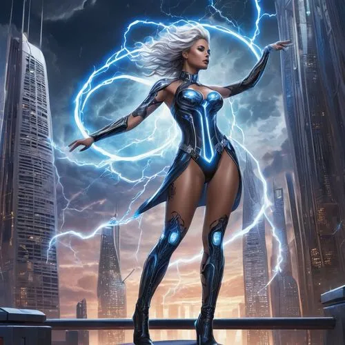 ororo,electro,electrify,electrocutionist,lilandra,electrifying,Conceptual Art,Sci-Fi,Sci-Fi 24