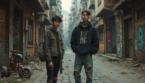 sekai,taeguk,photo session in torn clothes,alleyway,alleyways,young model istanbul,subcultures,alleys,vintage boy and girl,hanoi,digitalism,kowloon city,post apocalyptic,two meters,vagrants,fashion street,wesc,alley,adolescentes,akira,Photography,General,Realistic