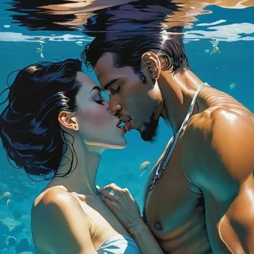 under the water,submerged,underwater background,under water,nereids,underwater,kissing,garamantes,amantes,mermen,kissed,atlantica,submerging,alberthal,photo session in the aquatic studio,submersion,black couple,submersed,immersed,merfolk