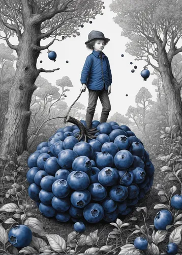 blue mushroom,blueberries,blue bonnet,farmer in the woods,el salvador dali,mushroom landscape,blueberry,tree mushroom,farmworker,blue-collar worker,blue eggs,mushroom island,bilberry,mushrooming,collecting nut fruit,blue painting,blue hydrangea,blue grapes,fruiting bodies,forager,Illustration,Black and White,Black and White 09