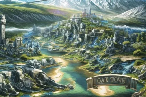 gondolin,erebor,elves country,fablehaven,nargothrond,tirith