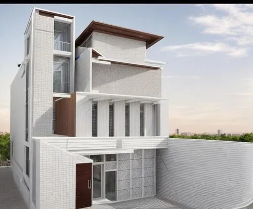 cubic house,residencial,modern house,model house,3d rendering,two story house,Common,Common,Commercial