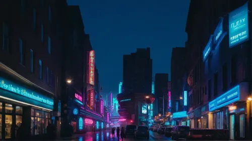 neon lights,illuminated advertising,neon sign,citylights,city lights,neon arrows,neon light,city at night,shopping street,birmingham,night scene,blue light,laneway,busan night scene,at night,metropolis,night lights,boulevard,music store,colored lights