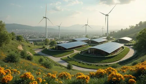 ecovillages,renewable energy,wind park,renewable,cleantech,voestalpine,ecoterra,ecovillage,renewable enegy,renewables,statkraft,greentech,energy transition,ecotopia,solarcity,fields of wind turbines,windenergy,wind power plant,windpower,green energy,Photography,General,Realistic