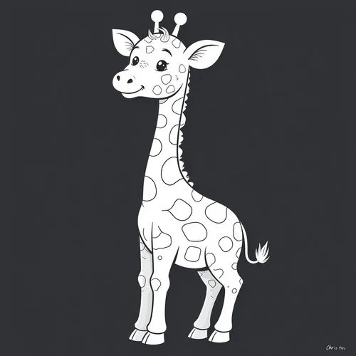 giraffa,giraffe,dotted deer,deer illustration,llambias,ungulate,Conceptual Art,Daily,Daily 15