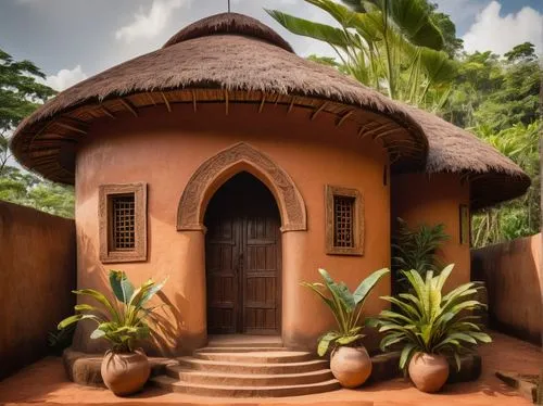 javanese traditional house,palapa,traditional house,auroville,chhatri,ancient house,roof domes,casitas,tropical house,clay house,old colonial house,bhubaneshwar,benin,traditional building,cabanas,hacienda,cabana,trinidad cuba old house,casa,zanzibari,Illustration,Realistic Fantasy,Realistic Fantasy 23