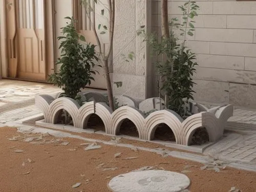 concrete grinder,alabaster mosque,terracotta tiles,decorative fountains,terracotta flower pot,roman columns,plant pots,floor fountain,mod ornaments,ancient roman architecture,concrete construction,con