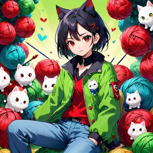 kaban,watermelon background,watermelon wallpaper,nepeta,eguren,kururi,Anime,Anime,Traditional