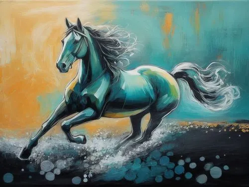 painted horse,colorful horse,pegasys,unicorn art,arabian horse,equine,cheval,skyhorse,sparklehorse,sleipnir,frison,dream horse,caballo,lusitano,horse,black horse,chevaux,lighthorse,unicorn background,galloping,Illustration,Realistic Fantasy,Realistic Fantasy 23